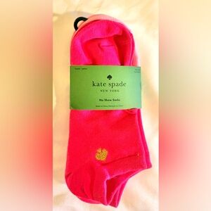 Kate Spade Printed Women's No Show Socks Pinks Head Over Heels OS 4-10 NWT